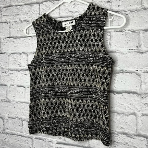 Vintage Jaipur Y2K Sleeveless top size Petite Medium - Picture 3 of 5